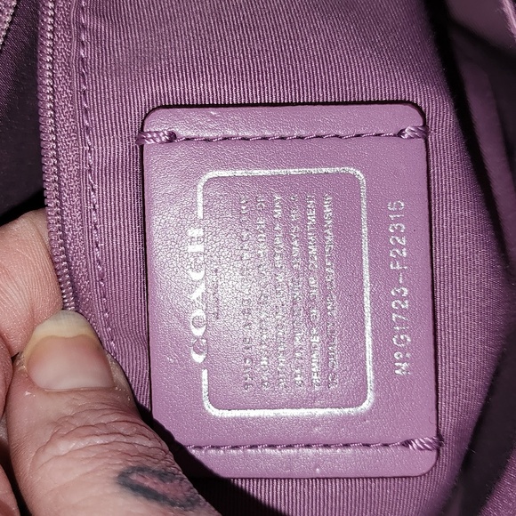 Coach Mini Sierra Silver Metallic Lilac Purse and Wallet Set - Picture 7 of 12